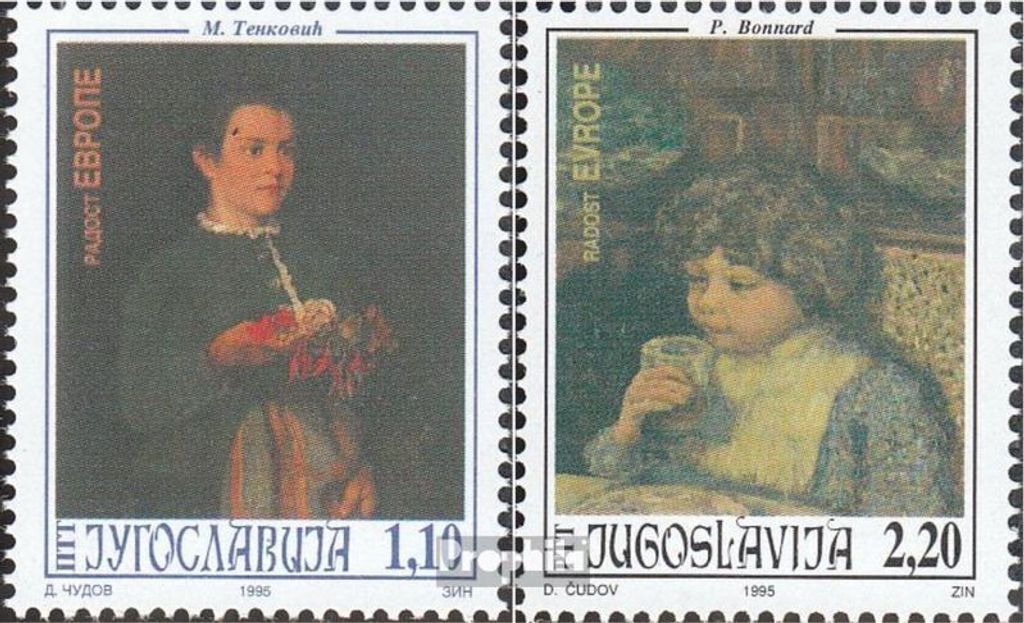 Briefmarken Jugoslawien 1995 Mi 2736-2737 (kompl.Ausg.) postfrisch Europäisches Kindertreffen
