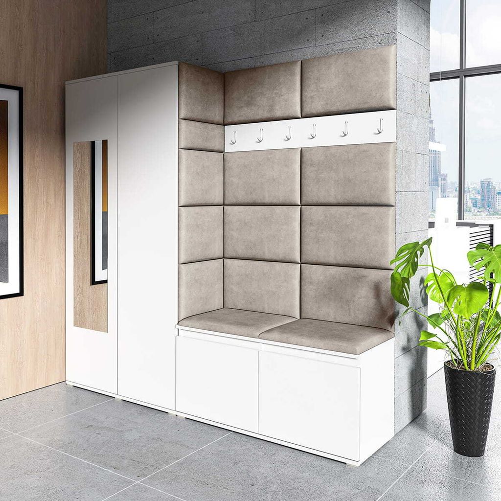 Garderoben-Set "CLEO", Moderner Kleiderschrank mit Produktbild 