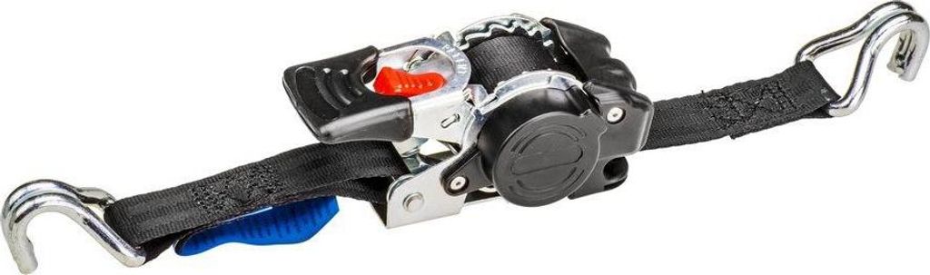 Columbus McKinnon Spannband selbstaufrollend, 25 mm, 300 kg, Doppelhaken, 3 m