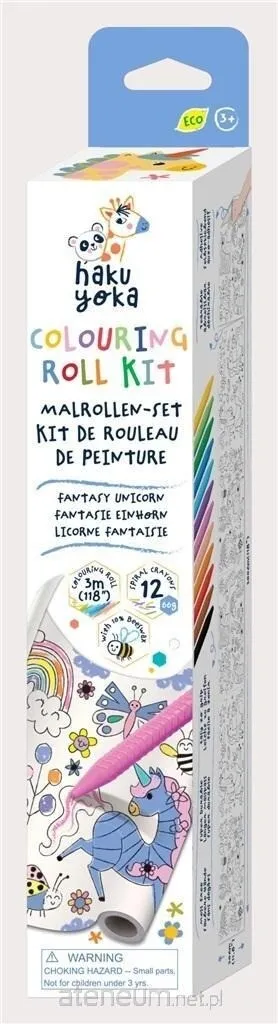 HAKUYOKA Set di Pastelli a Cera Unicorno - Colori Sicuri per Piccoli Artisti