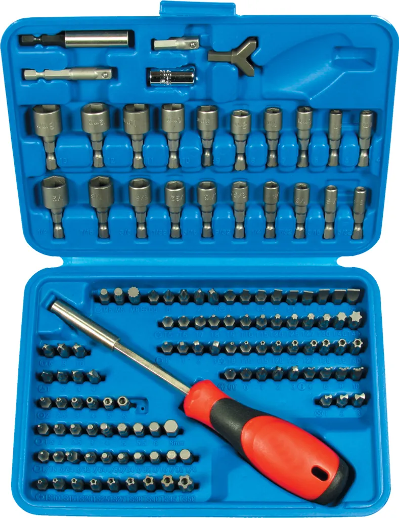 Tournevis 122 pièces pour travaux mécaniques et montage de meubles Torx