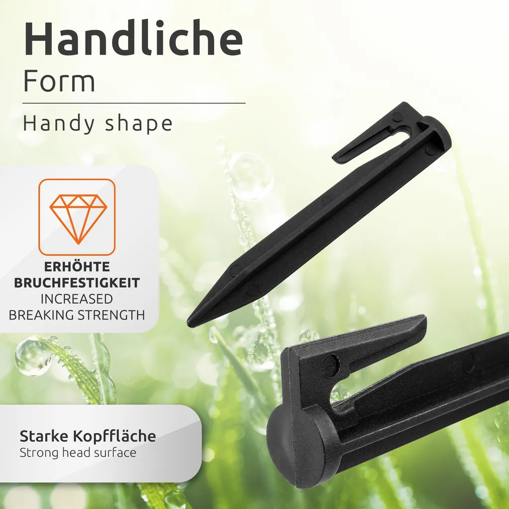 ECENCE Piquets pour Câble Périphérique de Tondeuse Robot - Lot de 100