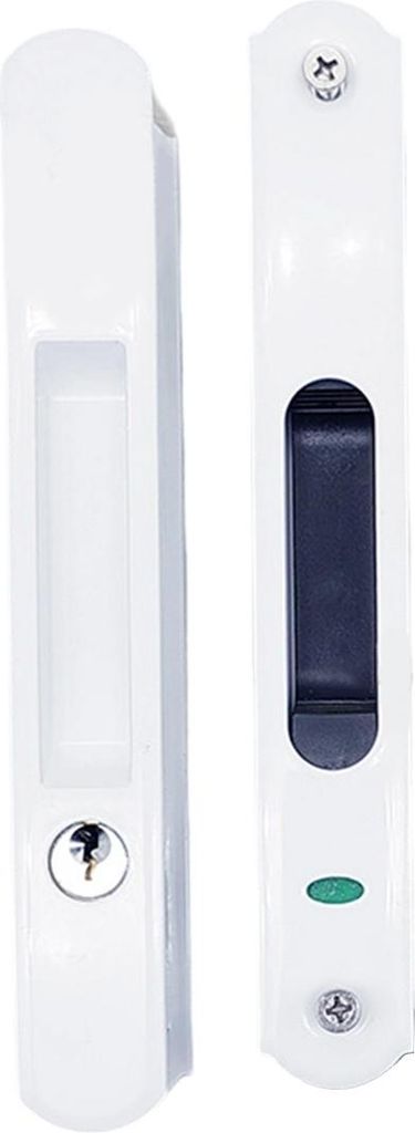 Einseitiger Schiebetürriegel, modernes Einbaumodell für Schiebetüren und -fenster, Hakenriegel-Set, modernes mobiles Türschloss