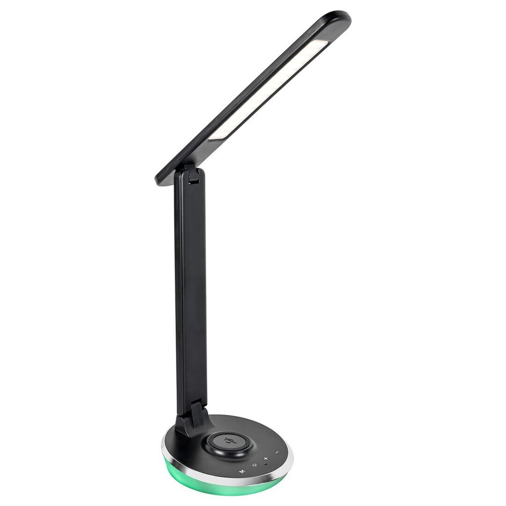 Stolná lampa moderná čierna USB pre kanceláriu obývaciu Obrázok produktu 