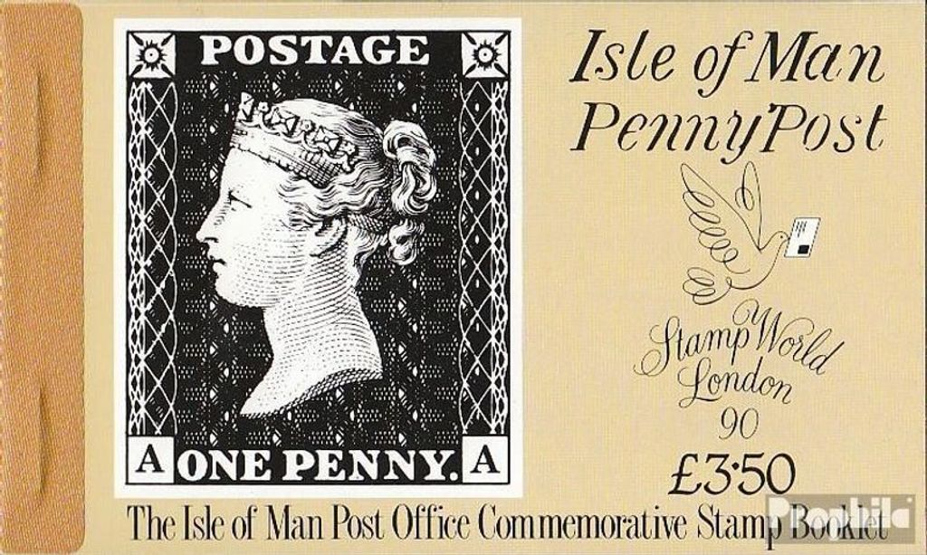 Briefmarken GB - Isle of Man 1990 Mi MH23 (kompl.Ausg.) postfrisch 150 Jahre Briefmarken