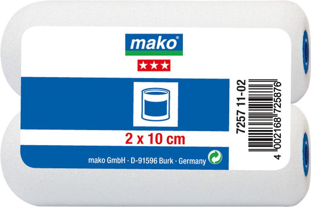 Mako Lackroller Ersatzwalze 10 cm, 2 stk.