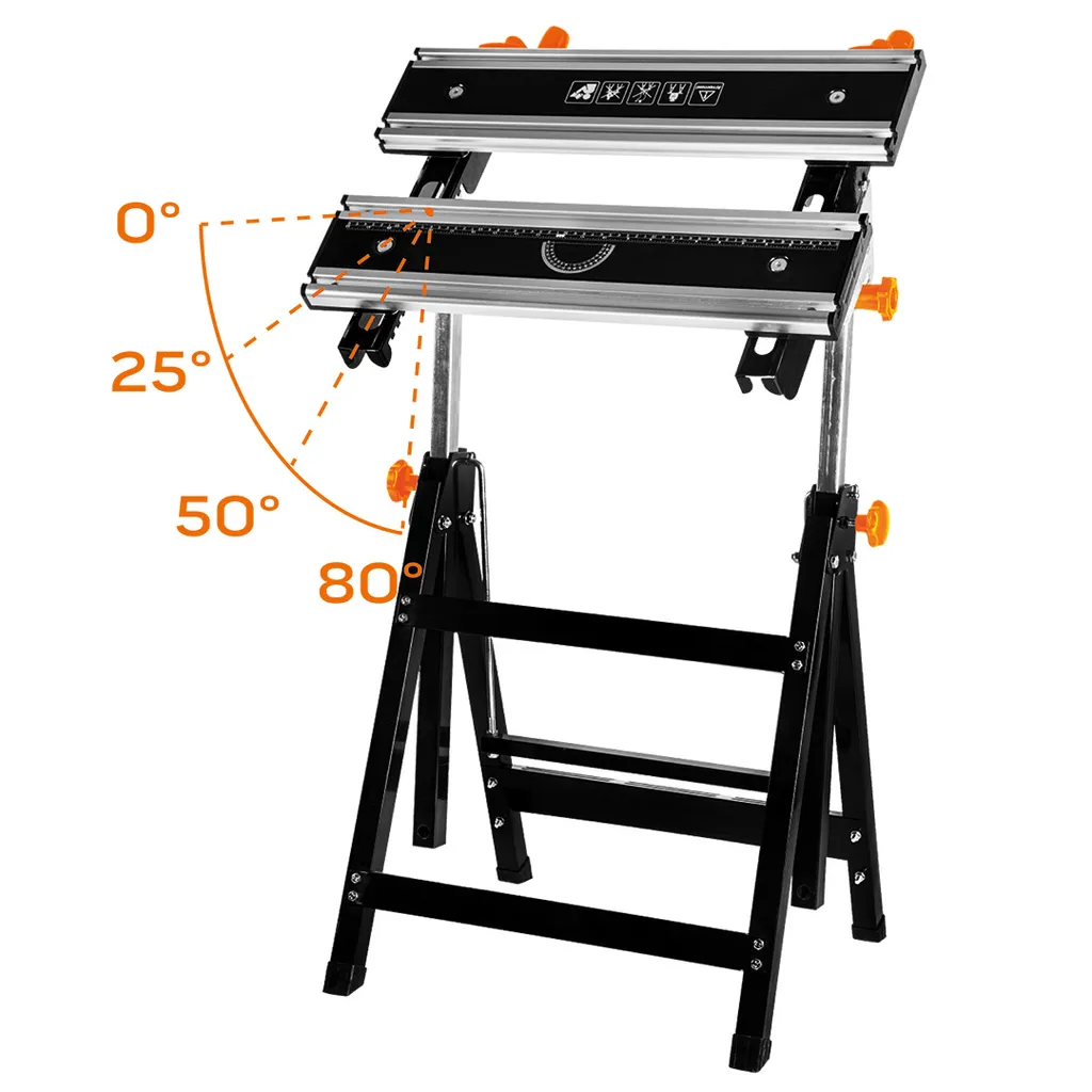 Table de travail robuste 100 kg - Grande surface NEO TOOLS ajustable - 10