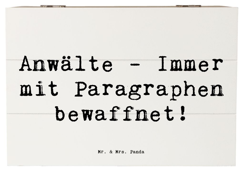 Mr. & Mrs. Panda Erinnerungsbox Spruch Anwalt Paragraphen Produktbild 