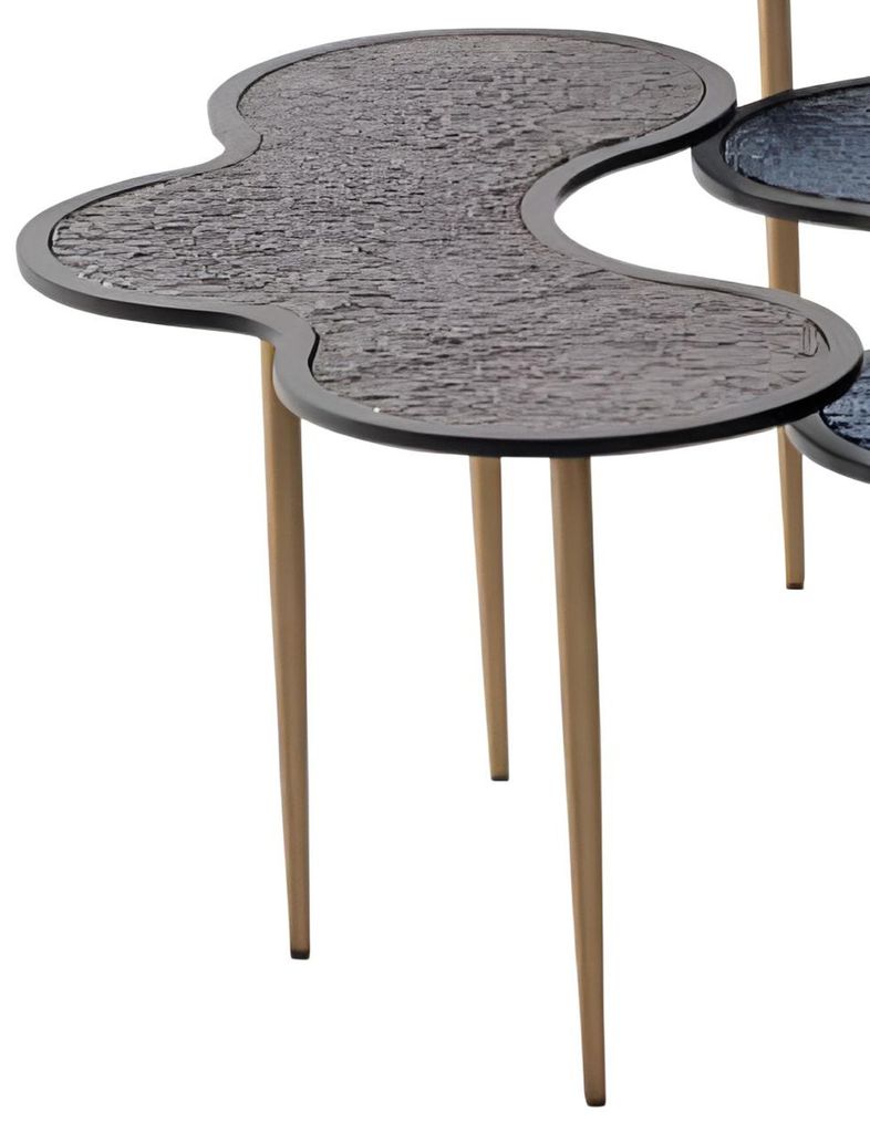 Stilvoller Designer Couchtisch Steinplatte Wohnzimmer Edle Möbel