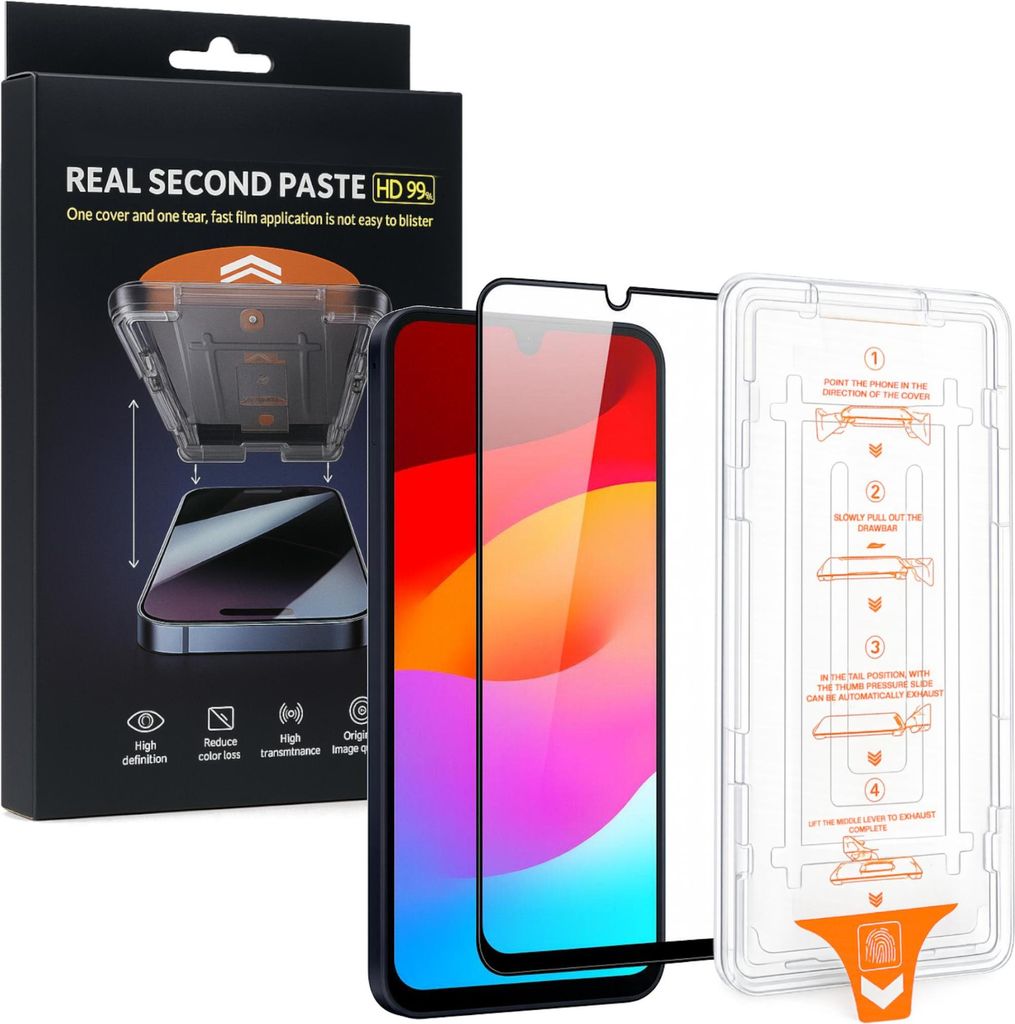 SnapFit Schutzglas für Samsung Galaxy A16 mit Installationshilfe 3D Premium 9H