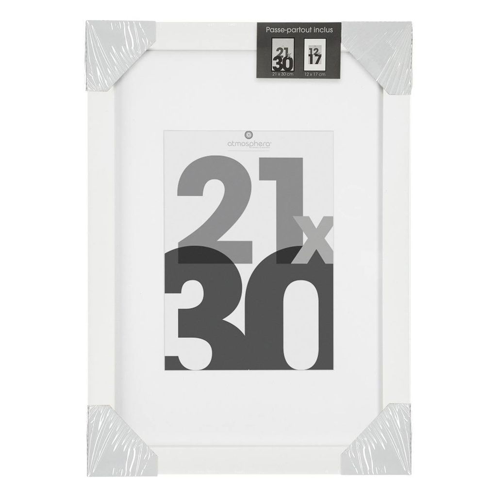 Fotorahmen aus holz "eva" weiß 21x30cm - Atmosphera créateur d'intérieur
