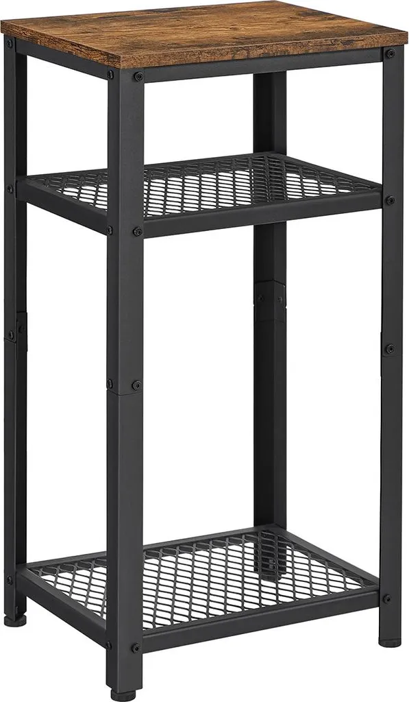 Bout de canapé étroit style industriel pour petit salon et bureau