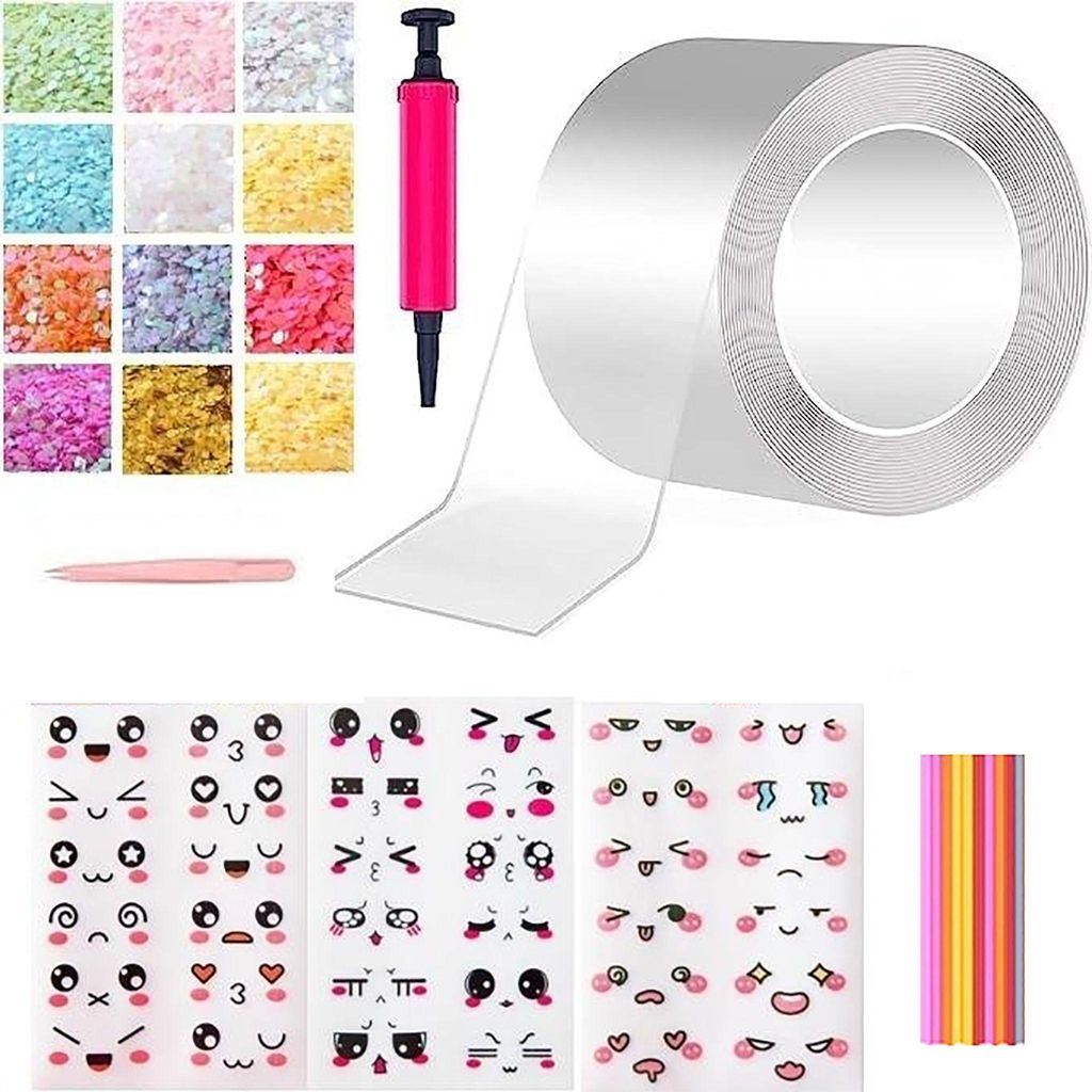 Set 300 cm Nano-Klebeband-Blasenspielzeug mit Produktbild 