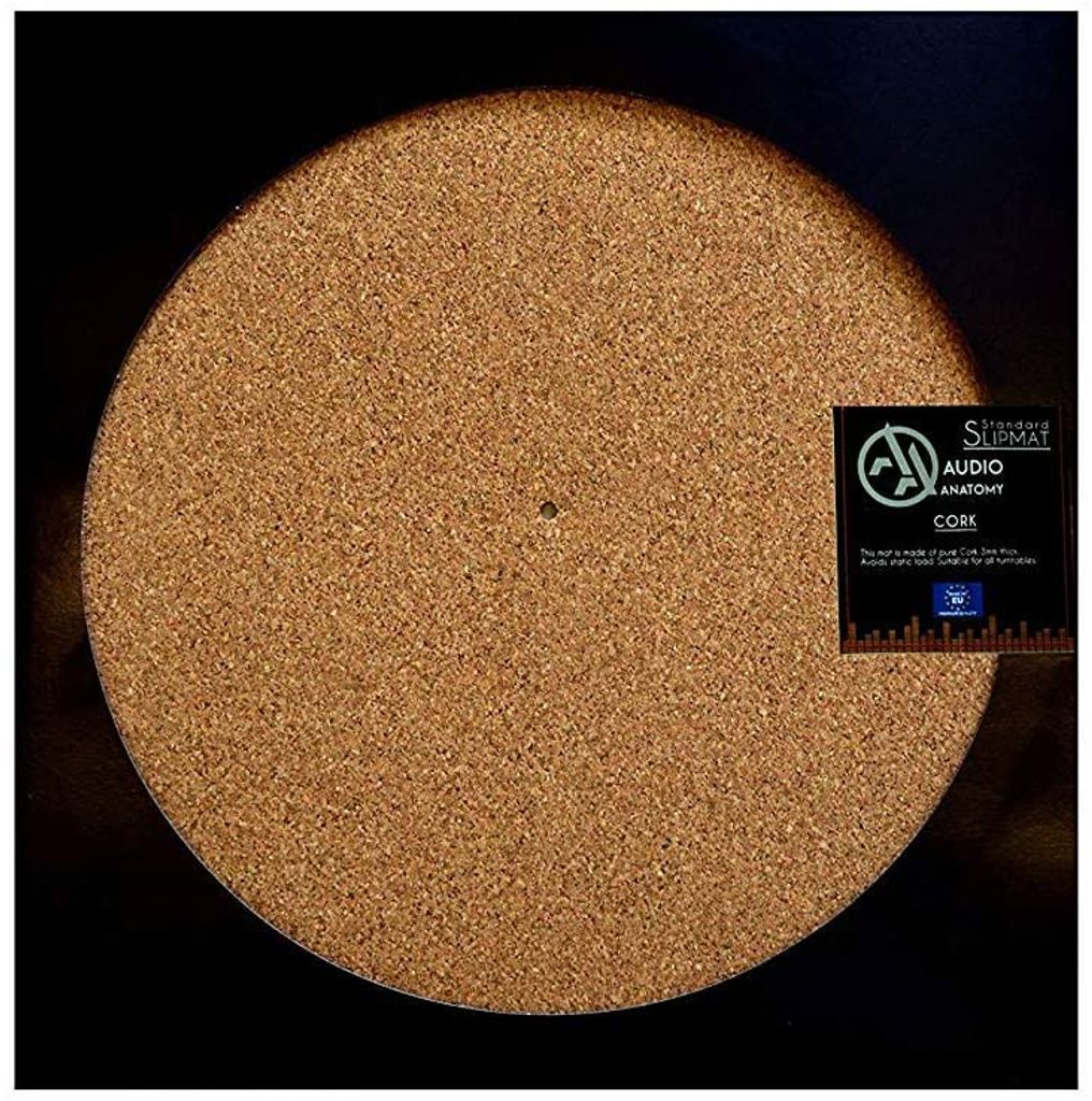 Plattentellerauflage aus Kork, 3mm