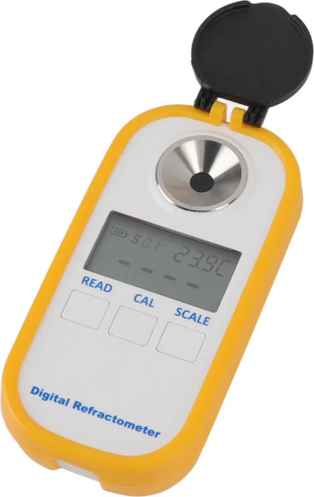 Réfractomètre de poche 0-80% avec écran LCD pour test d'esprit blanc - 4