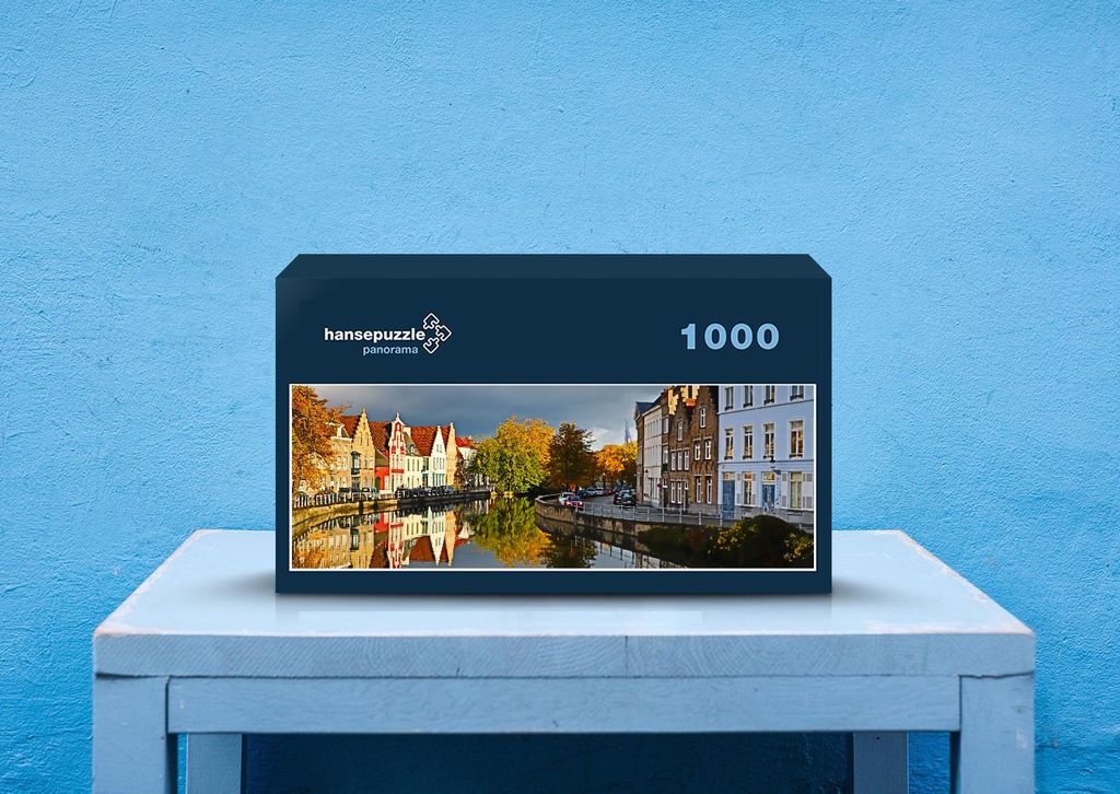 hansepuzzle 38944 - Belgien Puzzle, 1050 Teile, Reisen, 60,0 x 46,0cm mit hochwertiger Aufbewahrung, Kartonbox und wiederverschließbarem Beutel