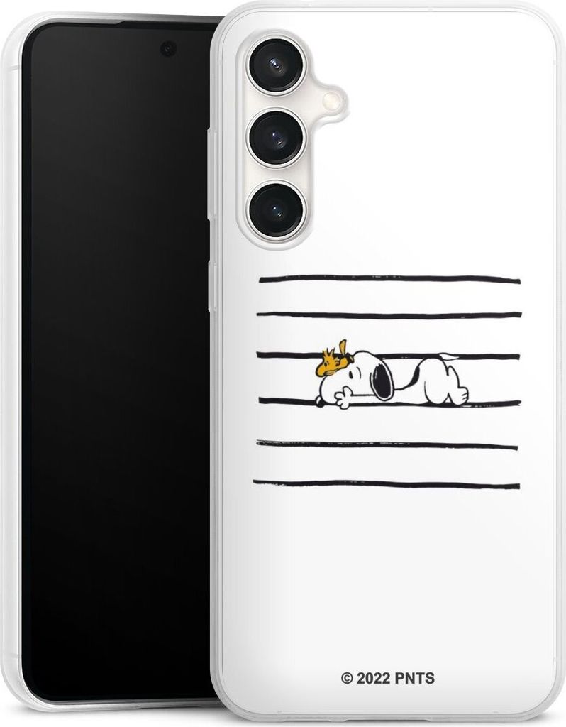 DeinDesign Slim Hülle für Samsung Galaxy S23 FE Silikon Case Ultra Dünn Handyhülle Hund Peanuts Snoopy