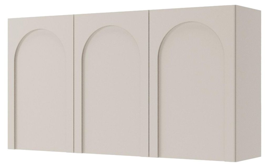 Selsey Arkadia - Buffet 3 portes avec découpe en arc, gris Image du produit 
