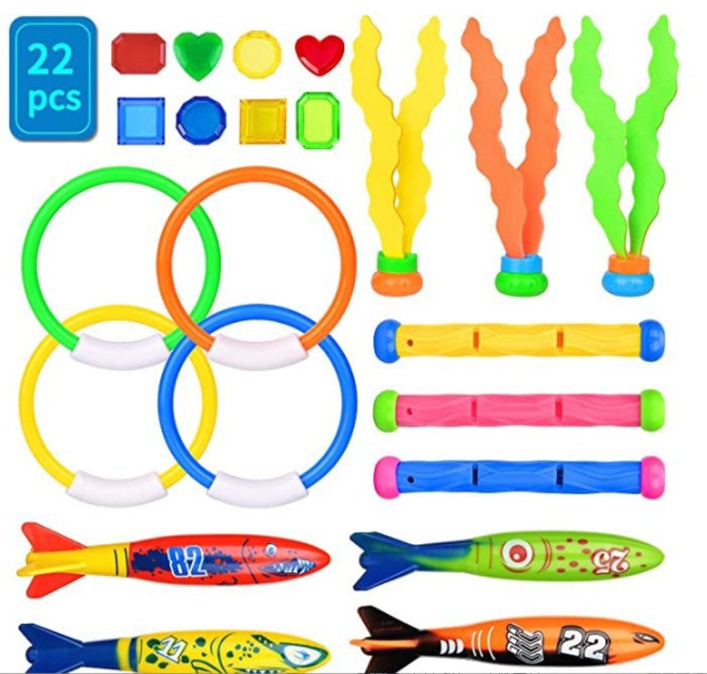 Tauchen Spielzeug 3 Stücke Wasserspielzeug Tauchspielzeug Schwimmen für Kinder 