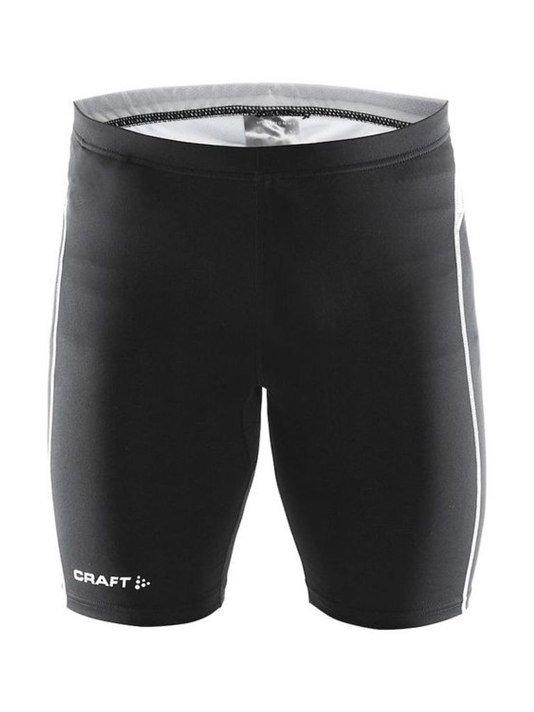 Craft T&F Tee Herren Short Sport Tight Lauf-Tight Kurz Herren Hose Schwarz , Größe:S