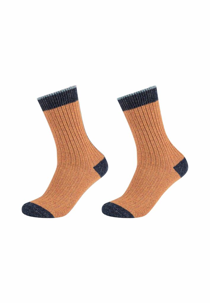 s.Oliver Socken 2er-Set hygge tweed aus weichem Material chipmunk 35-38