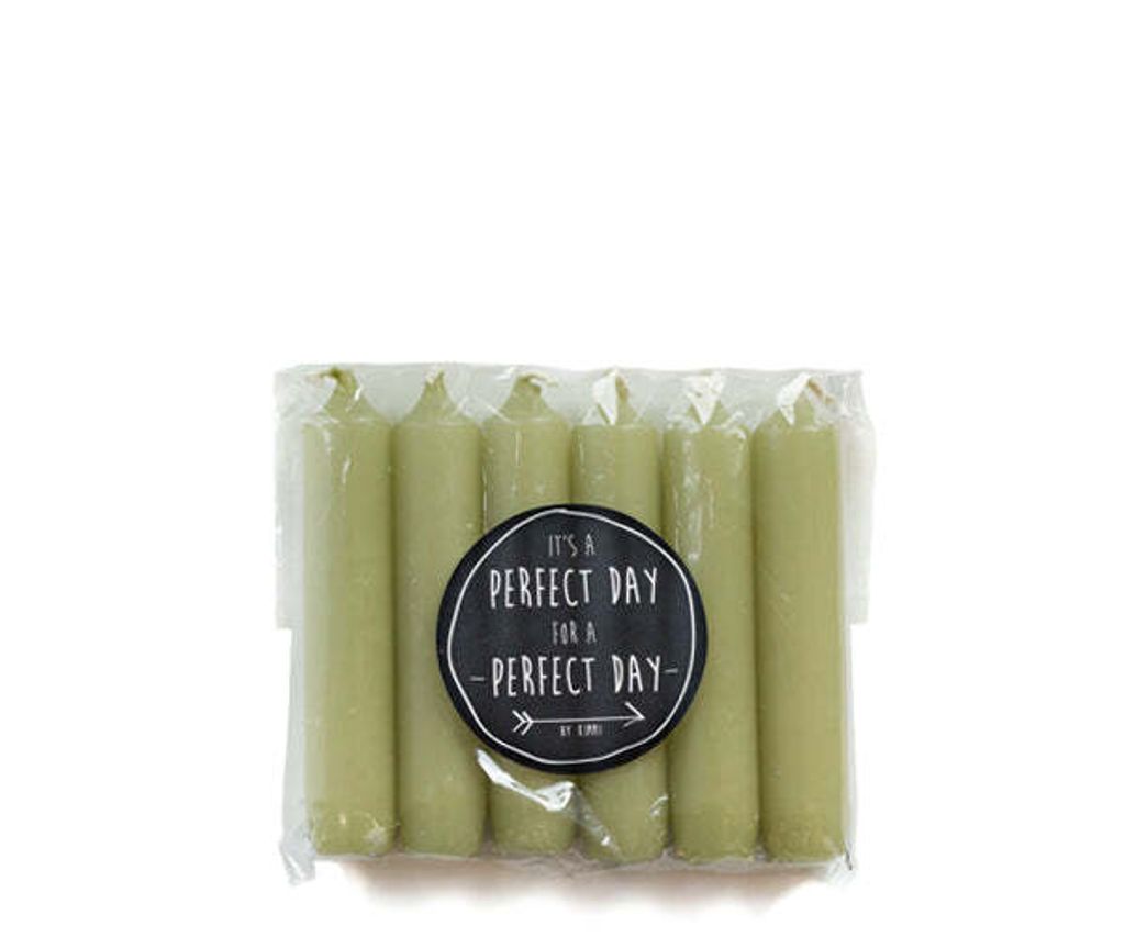 Rustik Lys - Geschenkset Tafelkerzen 'Rustik Lys' (Birne, 6er Set)