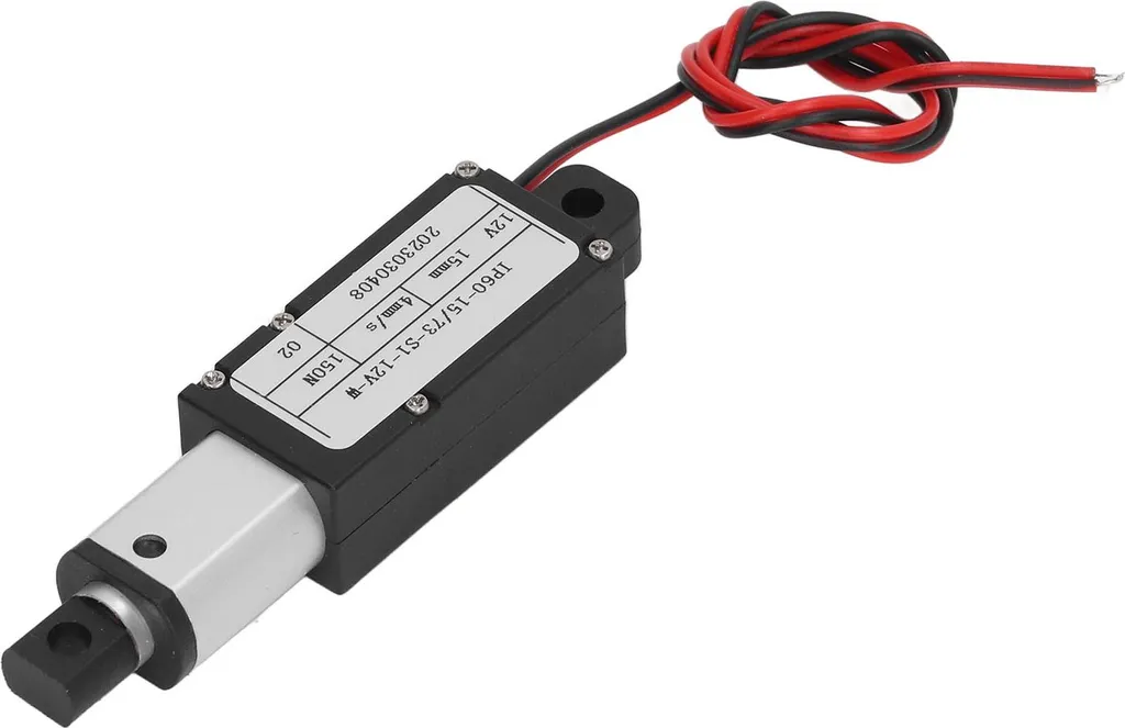 Vérin électrique miniature 150N avec course de 15mm pour usage industriel