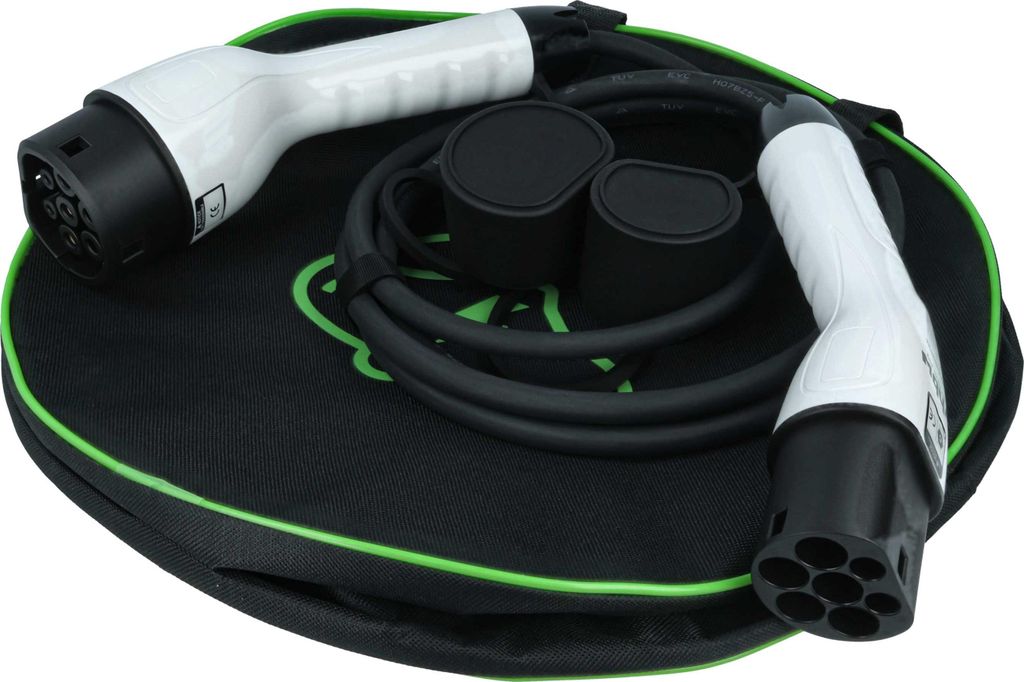 vhbw Typ 2 Ladekabel 3,5 kW 16 A 1-phasig 3 m für E-Auto - Kabel für Wallbox & Ladestation