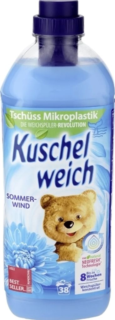 Kuschelweich Spül-Lotion 1L 38P Sommerwind Produktbild 2