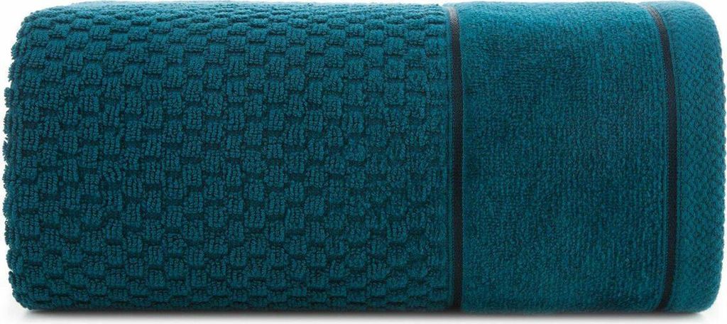 Eurofirany Frida Handtuch 70x140 cm 100% Baumwolle türkis Badezimmer Dekoration