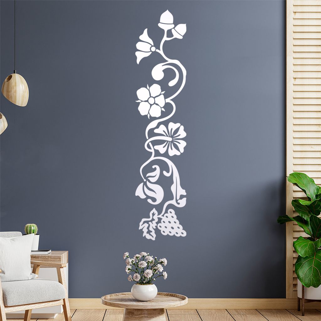 Eicheln - Trauben - Beeren Wandtattoo in 6 Größen - Wandaufkleber Wall Sticker - Dekoration, Küche, Wohnzimmer, Schlafzimmer, Badezimmer