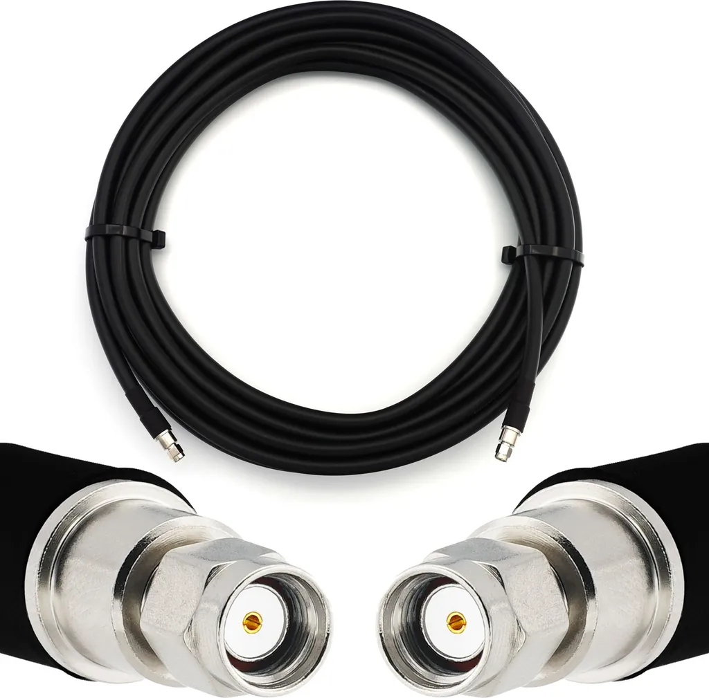 Cavo Coassiale Bassa Perdita 12m LMR400 UF RP-SMA Maschio Pro