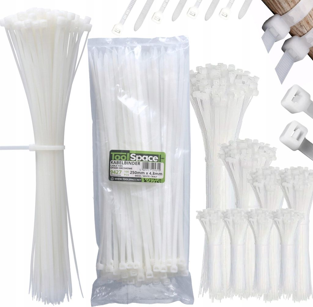 Autobinder WEISS 250x4,8mm