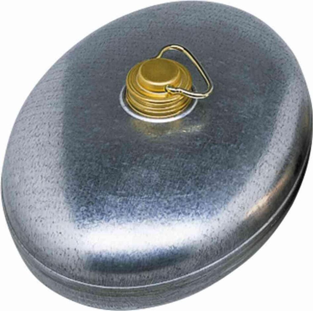 Alpfa Wärmflasche aus Zink in Farbe silber, 26,5x19,5x11,5 Produktbild 