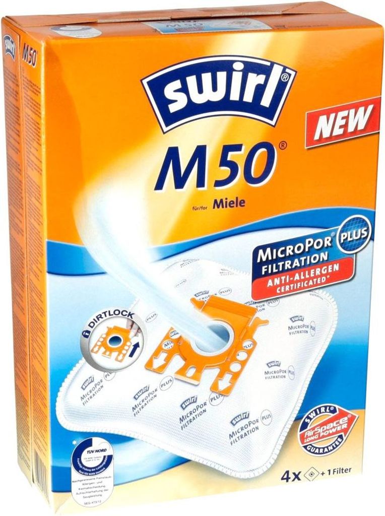 Swirl M50 Mirco Por Staubsaugerbeutel 4 StÃ1/4ck