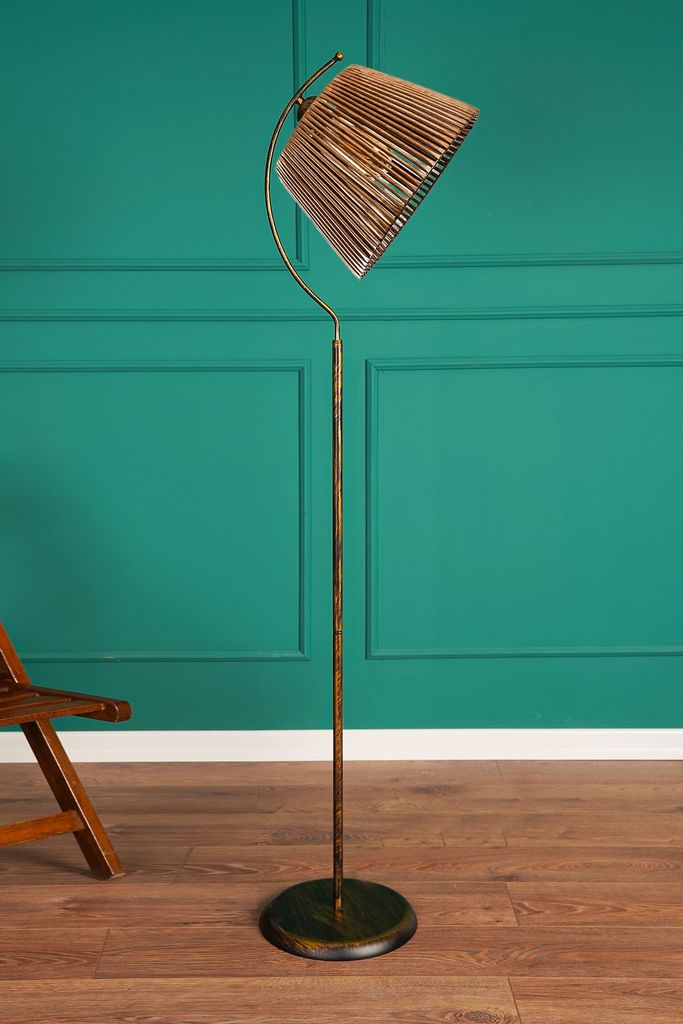 Opviq, Cone Floor, Stehlampen, Antiquierung, Metall, 30 x 30 x 165 cm