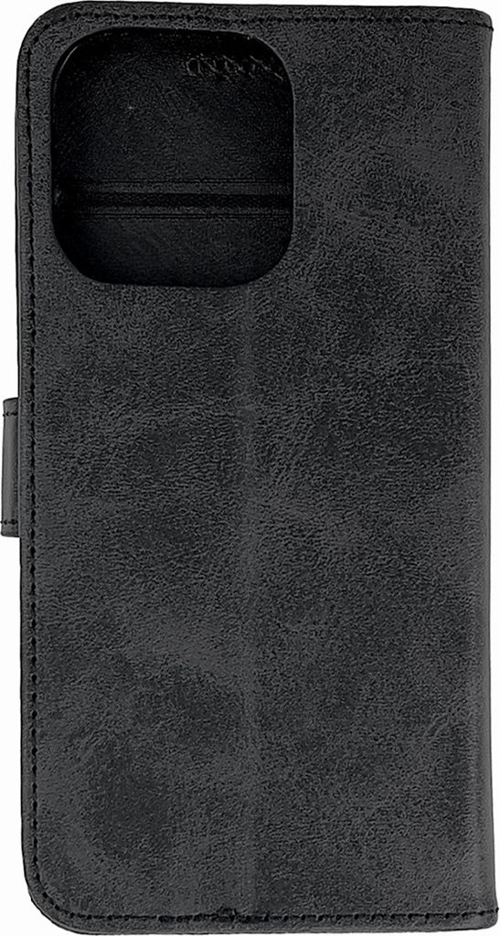 Book Case aus Leder für iPhone 16 Pro - Schwarz