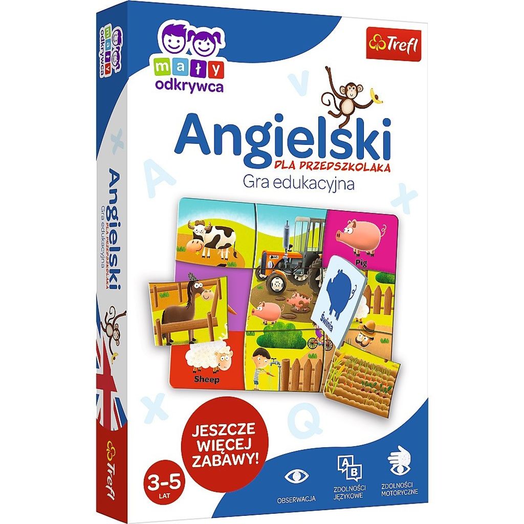 TREFL 01949 Gra Angielski dla przedszkolaka/Mał y Odkrywca