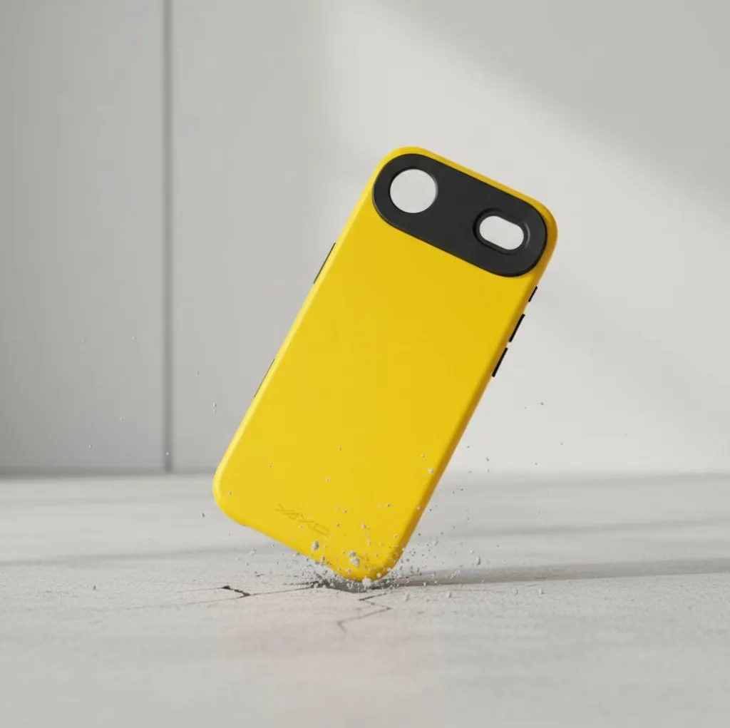 Regala stile: Custodia iPhone Air YAXO Leather Gialla MagSafe Slim - 4