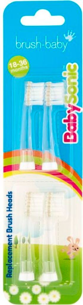 BRUSH-BABY BabySonic RBH Schallzahnbürstenaufsätze 4 Stück. Produktbild 