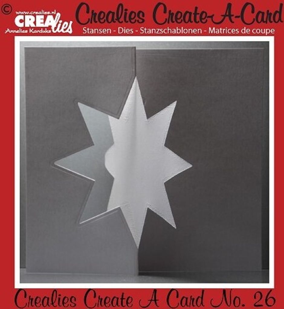 Crealies Create A Card no. 26 Stanzschablone für Karte