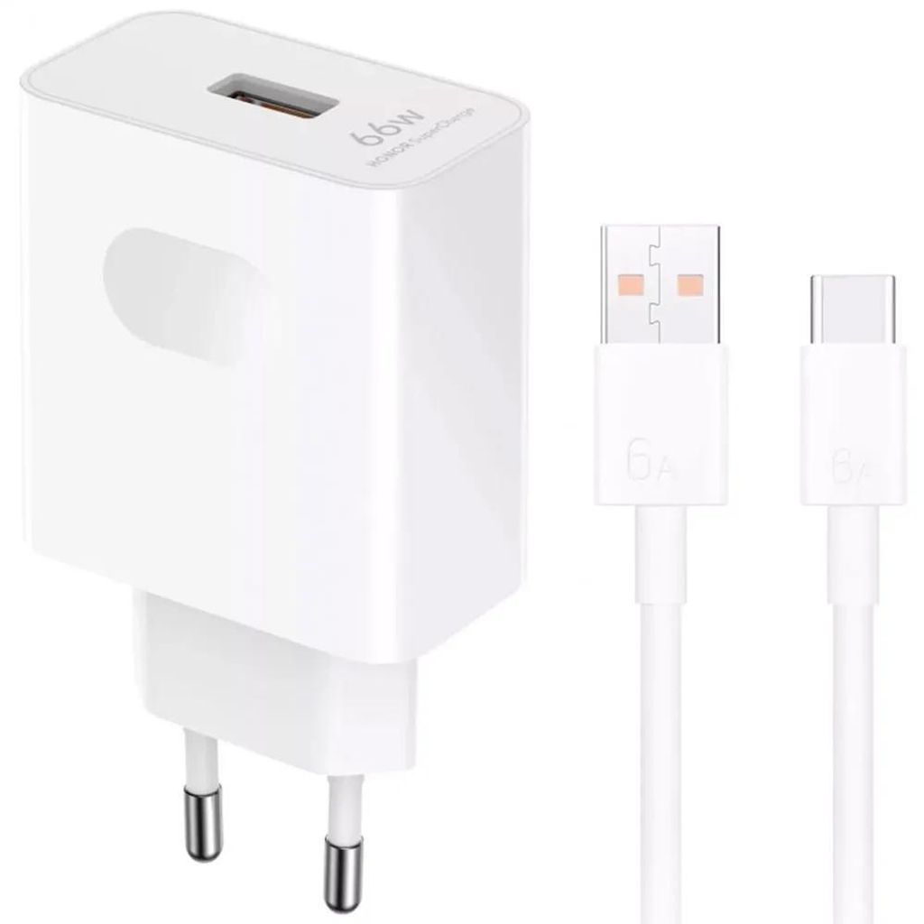 Honor SuperCharge 66W, Drinnen, AC, 11 V, 6 A, 1 m, Weiß Produktbild 