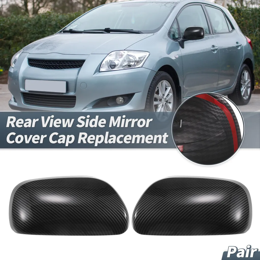 Protection de Miroir Extérieur Carbone Noir pour Toyota Corolla 05-07