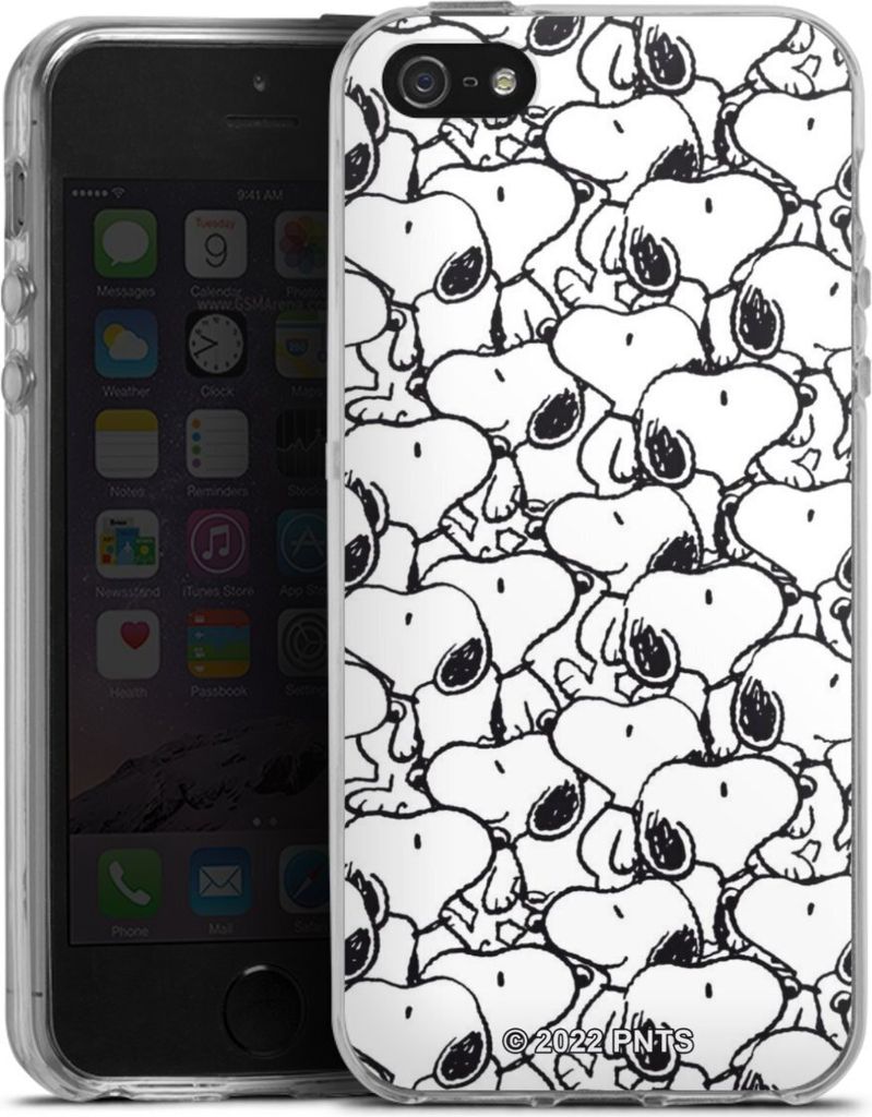 DeinDesign Handyhülle für Apple iPhone 5 Silikon Hülle Case Smartphone Schutzhülle Muster Peanuts Snoopy