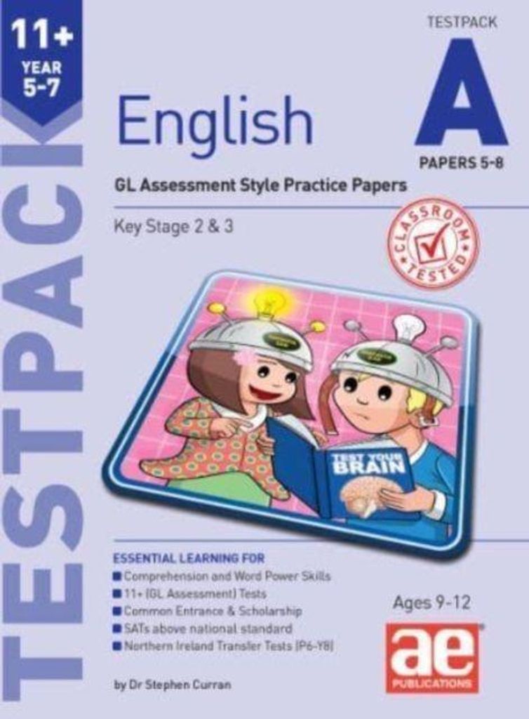 McMahon, A: 11+ English Year 5-7 Testpack A Papers 5-8