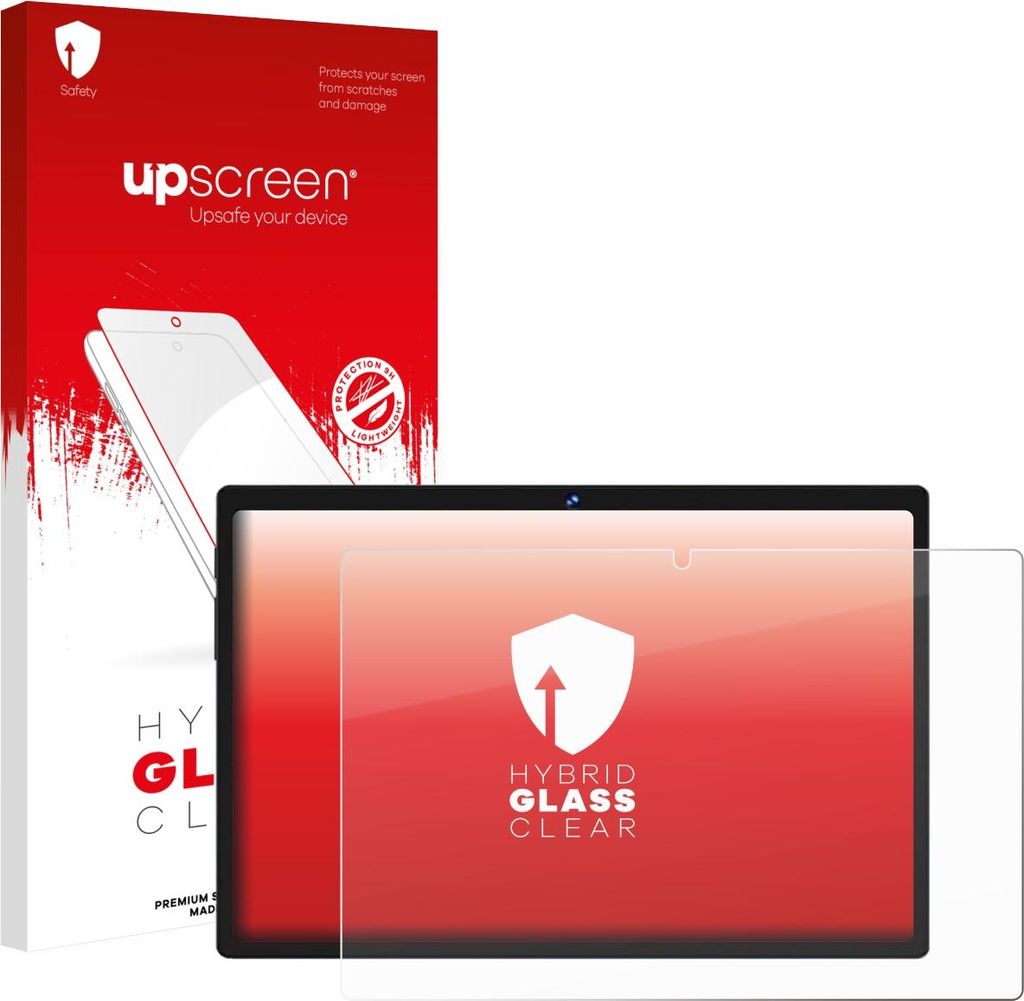 upscreen Schutzglas für Biegedy B29 10.1" Schutzfolie Panzer Folie Glas Display Schutz klar