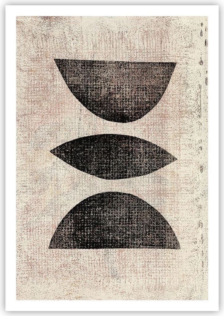 Poster - Poster ohne Rahmen - Form Figuren Geometrisch - 70x100 cm - Wand Bild - Wanddeko - Wandbilder - Kunstposter - Wandposter - Bilder - Kunstd...