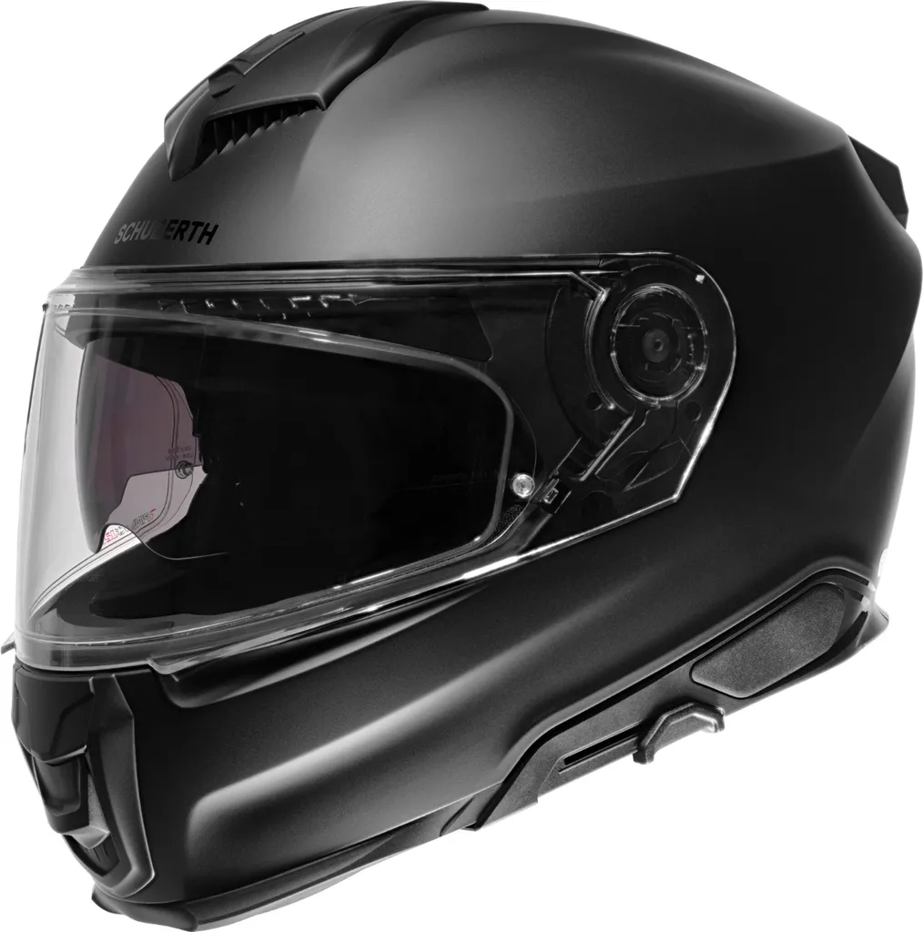 Casque intégral Schuberth S3 S noir mat pour voyages et trajets longs