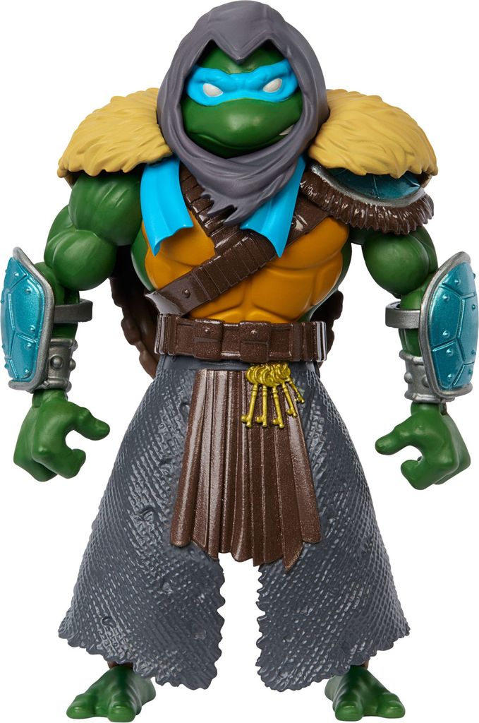 A full-body shot of a Teenage Mutant Ninja Turtle action figure.