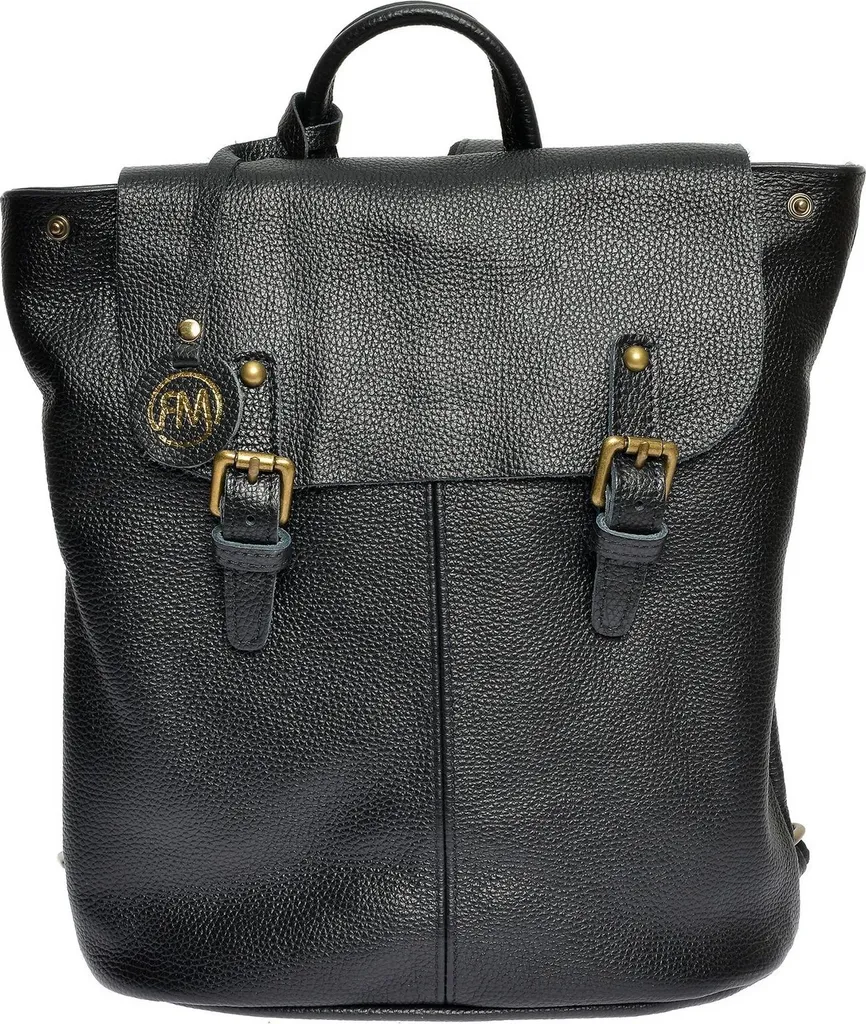 Sac à dos Roberta M RM 1502 Nero en cuir souple avec finitions chic